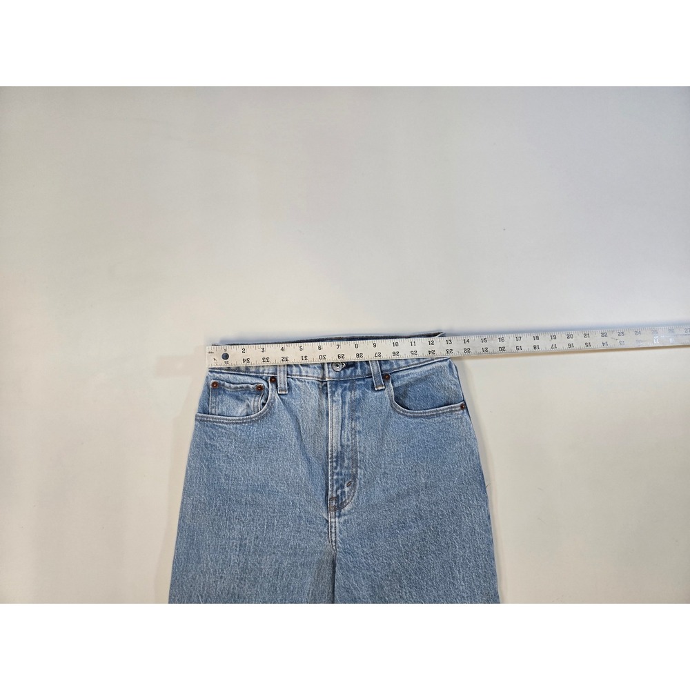 Abercrombie & Fitch The 90s Straight Ultra High Rise Jeans Light Wash Blue 25/0L - Picture 5 of 11